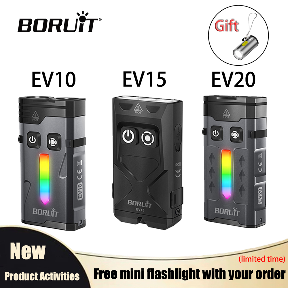 Camping - Boruit ev20 uv led chaveiro lanterna
