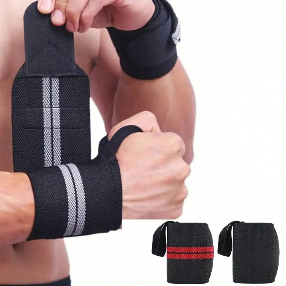Wrist Wraps Weightlifting Support - 2 unidades de faixas elásticas para