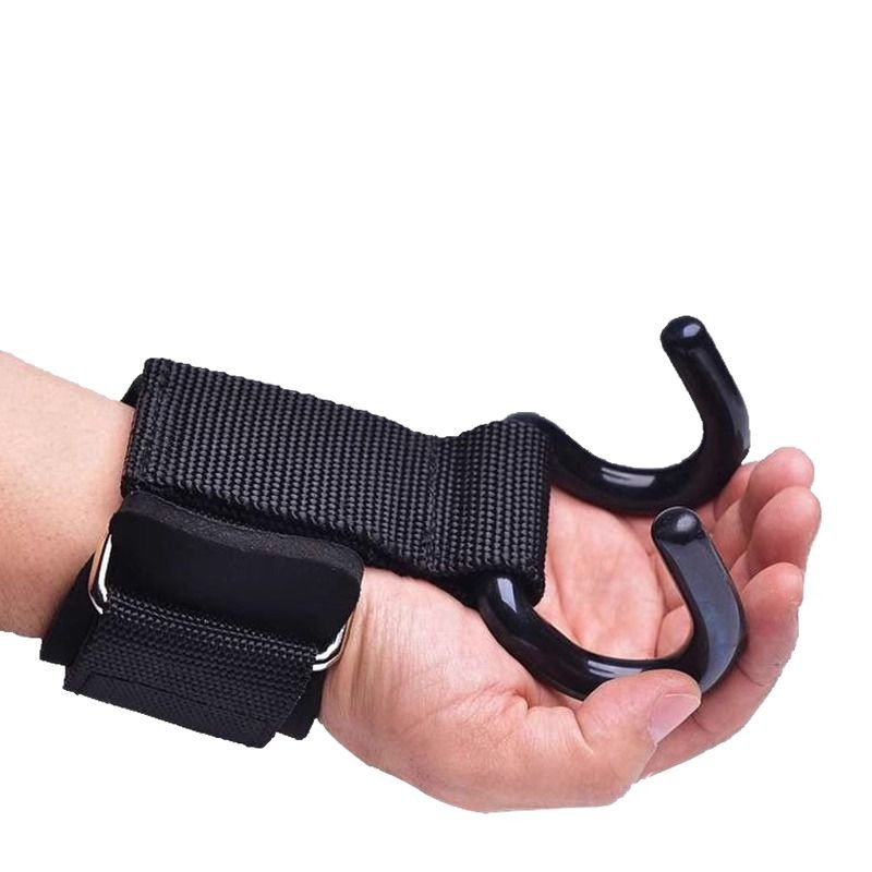 【F】2 peças de ganchos para lev - Wrist Wraps Weightlifting Support avaliação e preço