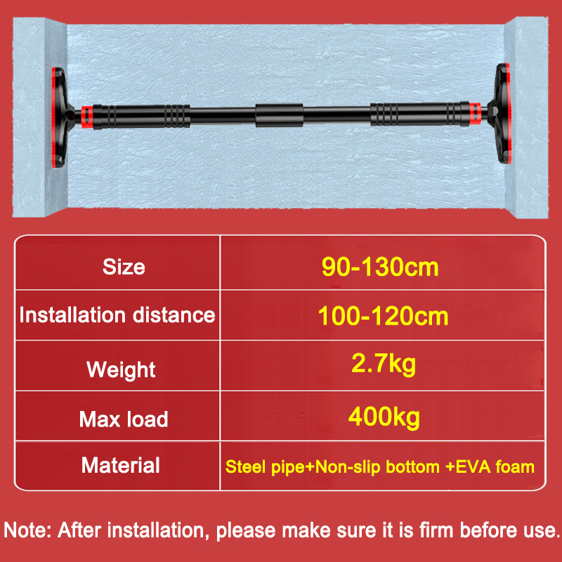 Barra de tração ajustável de 9 - Door Pull Up Bar No Screw avaliação e preço